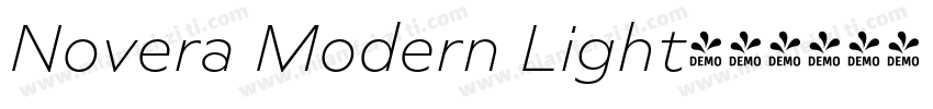 Novera Modern Light字体转换